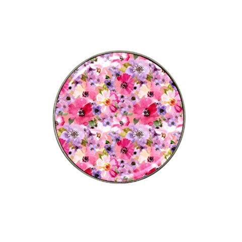 Pattern Seamless Texture Daisies Hat Clip Ball Marker (4 pack) from ArtsNow.com Front