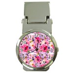 Pattern Seamless Texture Daisies Money Clip Watches