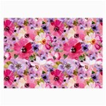 Pattern Seamless Texture Daisies Large Glasses Cloth