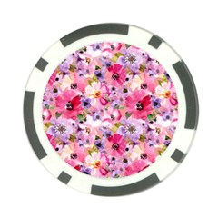 Pattern Seamless Texture Daisies Poker Chip Card Guard from ArtsNow.com Front