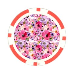 Pattern Seamless Texture Daisies Poker Chip Card Guard from ArtsNow.com Front