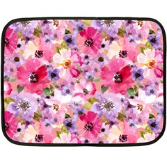 Pattern Seamless Texture Daisies Two Sides Fleece Blanket (Mini) from ArtsNow.com 35 x27  Blanket Back