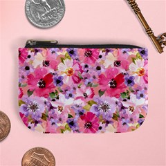 Pattern Seamless Texture Daisies Mini Coin Purse from ArtsNow.com Front