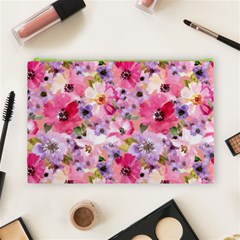 Pattern Seamless Texture Daisies Cosmetic Bag (Large) from ArtsNow.com Front