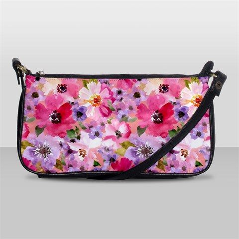 Pattern Seamless Texture Daisies Leather Shoulder Clutch Bag from ArtsNow.com Front