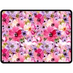 Pattern Seamless Texture Daisies Fleece Blanket (Large)