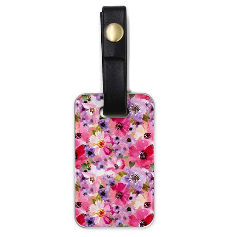 Pattern Seamless Texture Daisies Luggage Tag (one side) from ArtsNow.com Front