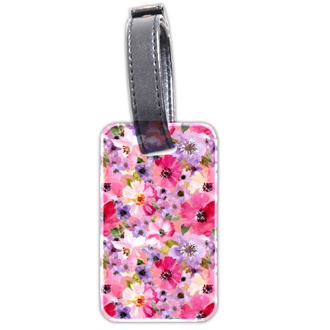 Pattern Seamless Texture Daisies Luggage Tag (two sides) from ArtsNow.com Front