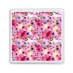 Pattern Seamless Texture Daisies Memory Card Reader (Square)