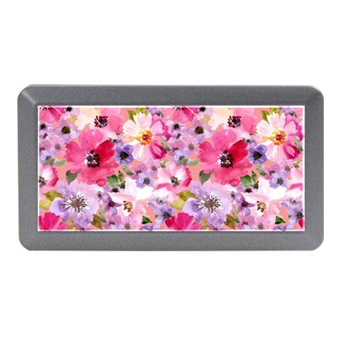 Pattern Seamless Texture Daisies Memory Card Reader (Mini) from ArtsNow.com Front