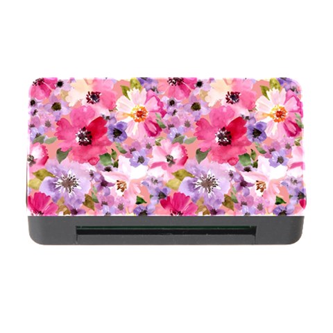 Pattern Seamless Texture Daisies Memory Card Reader with CF from ArtsNow.com Front