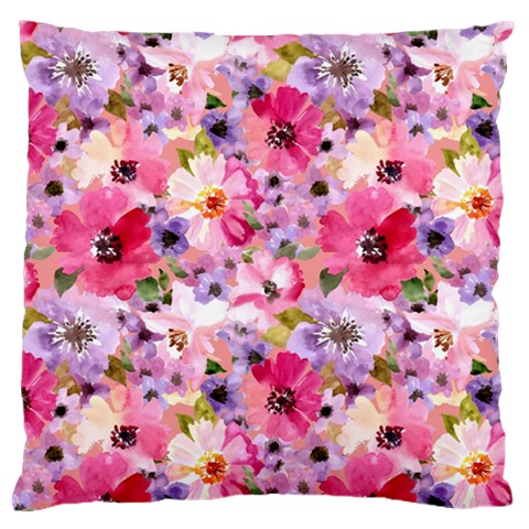 Pattern Seamless Texture Daisies Large Cushion Case (One Side) from ArtsNow.com Front