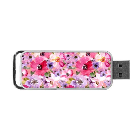 Pattern Seamless Texture Daisies Portable USB Flash (One Side) from ArtsNow.com Front