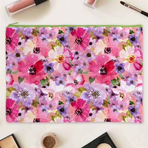 Pattern Seamless Texture Daisies Cosmetic Bag (XXXL) from ArtsNow.com Front