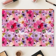 Pattern Seamless Texture Daisies Cosmetic Bag (XXXL) from ArtsNow.com Back