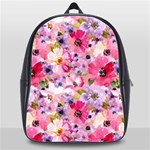 Pattern Seamless Texture Daisies School Bag (XL)