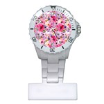 Pattern Seamless Texture Daisies Plastic Nurses Watch