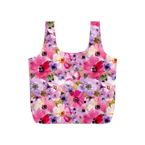 Pattern Seamless Texture Daisies Full Print Recycle Bag (S) from ArtsNow.com Front