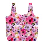 Pattern Seamless Texture Daisies Full Print Recycle Bag (L)