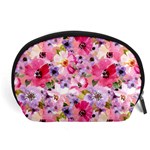 Pattern Seamless Texture Daisies Accessory Pouch (Large)