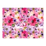 Pattern Seamless Texture Daisies Two Sides Premium Plush Fleece Blanket (Mini)