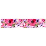 Pattern Seamless Texture Daisies Small Premium Plush Fleece Scarf