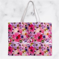 Pattern Seamless Texture Daisies Zipper Mini Tote Bag from ArtsNow.com Front