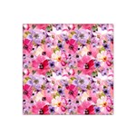 Pattern Seamless Texture Daisies Satin Bandana Scarf 22  x 22 