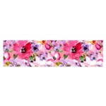 Pattern Seamless Texture Daisies Oblong Satin Scarf (16  x 60 )