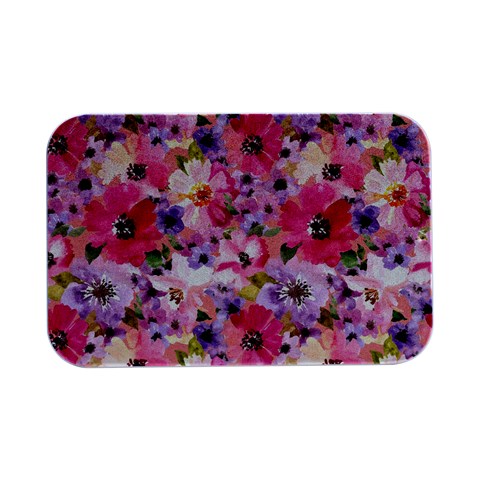 Pattern Seamless Texture Daisies Open Lid Metal Box (Silver)   from ArtsNow.com Front