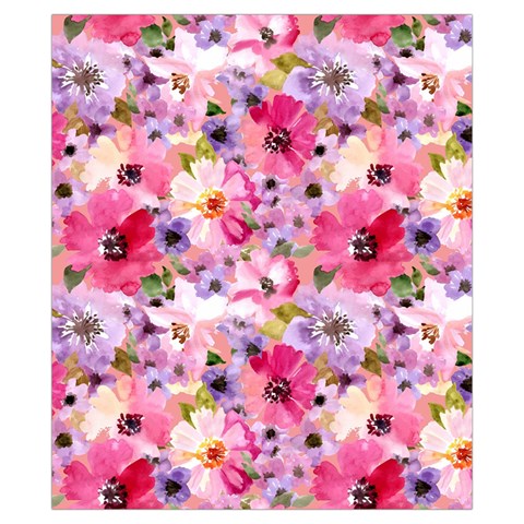 Pattern Seamless Texture Daisies Drawstring Pouch (XS) from ArtsNow.com Back