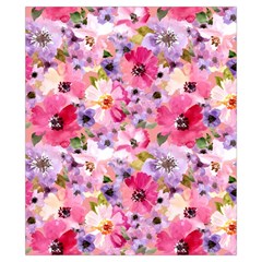 Pattern Seamless Texture Daisies Drawstring Pouch (XS) from ArtsNow.com Back