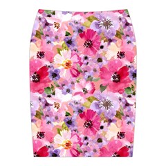 Pattern Seamless Texture Daisies Midi Wrap Pencil Skirt from ArtsNow.com Back