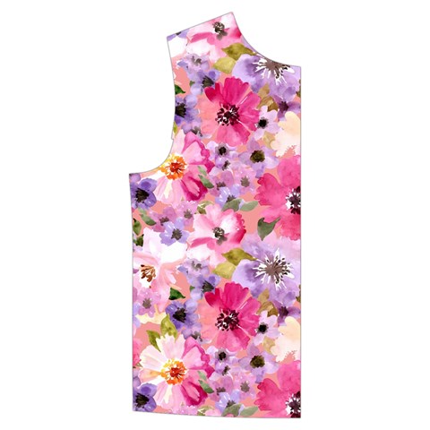 Pattern Seamless Texture Daisies Kid s Button Up Puffer Vest from ArtsNow.com Front Right