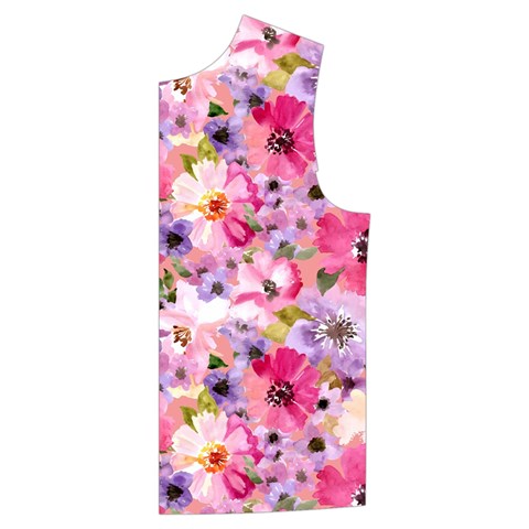 Pattern Seamless Texture Daisies Kid s Button Up Puffer Vest from ArtsNow.com Front Left