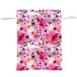 Pattern Seamless Texture Daisies Lightweight Drawstring Pouch (XL)