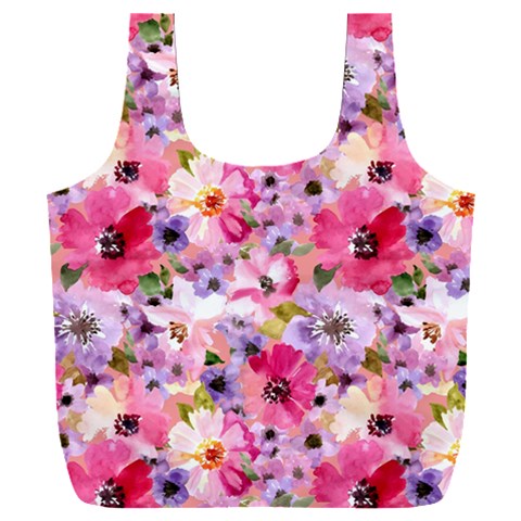 Pattern Seamless Texture Daisies Full Print Recycle Bag (XXL) from ArtsNow.com Front