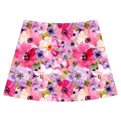 Pattern Seamless Texture Daisies Knee Back Skirt