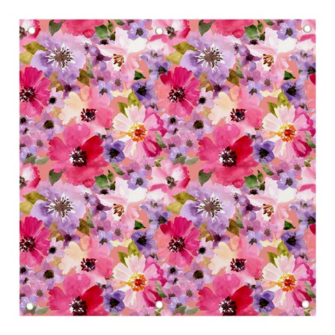 Pattern Seamless Texture Daisies Banner and Sign 3  x 3  from ArtsNow.com Front