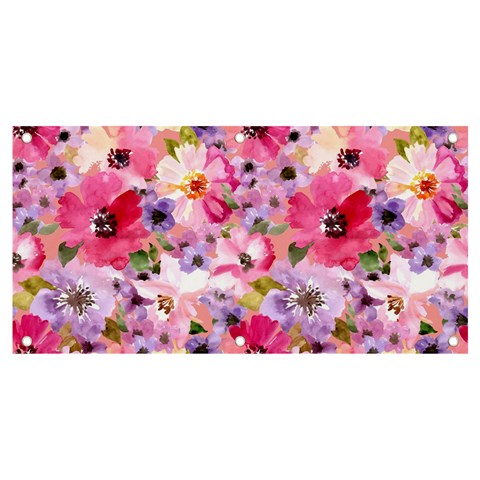 Pattern Seamless Texture Daisies Banner and Sign 4  x 2  from ArtsNow.com Front