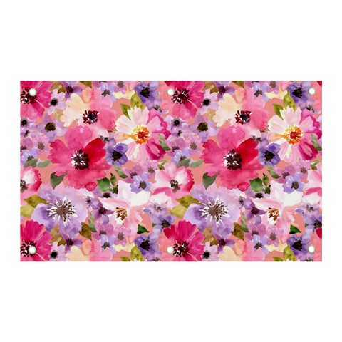 Pattern Seamless Texture Daisies Banner and Sign 5  x 3  from ArtsNow.com Front