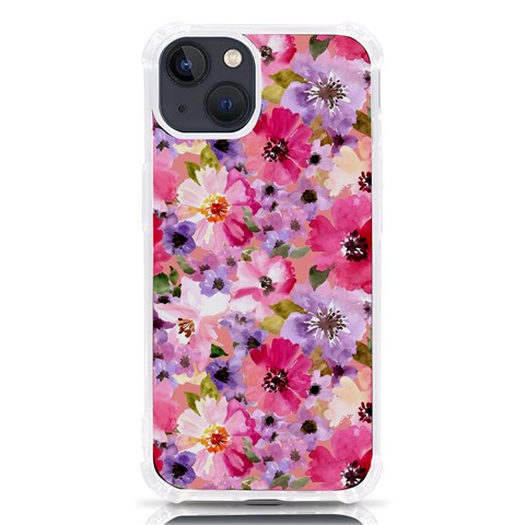 Pattern Seamless Texture Daisies iPhone 13 TPU UV Print Case from ArtsNow.com Front