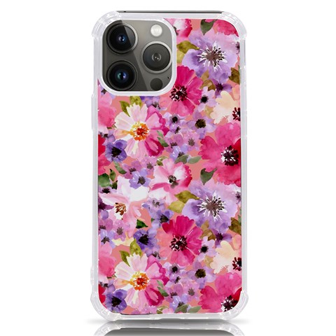 Pattern Seamless Texture Daisies iPhone 13 Pro Max TPU UV Print Case from ArtsNow.com Front