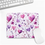 Hearts Love Purple Small Mousepad