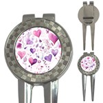 Hearts Love Purple 3-in-1 Golf Divots