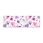 Hearts Love Purple Sticker (Bumper)