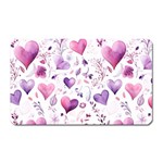 Hearts Love Purple Magnet (Rectangular)