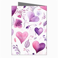 Hearts Love Purple Greeting Cards (Pkg of 8) from ArtsNow.com Right