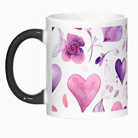 Hearts Love Purple Morph Mug from ArtsNow.com Left