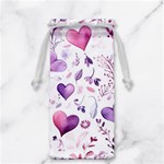 Hearts Love Purple Jewelry Bag